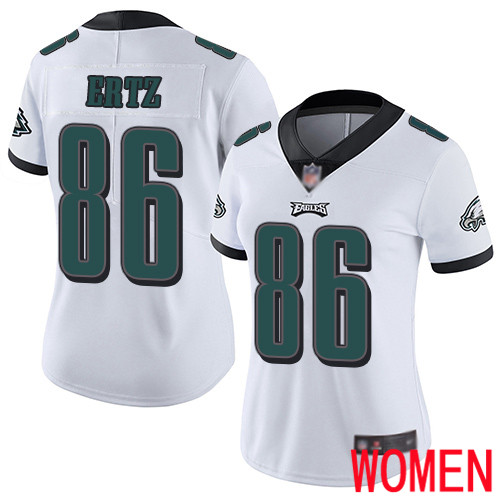 Women Philadelphia Eagles #86 Zach Ertz White Vapor Untouchable NFL Jersey Limited Player Football